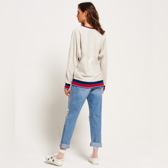 Superdry Game Day College Sweatshirt Size XS Oversized - Picture 4 of 12